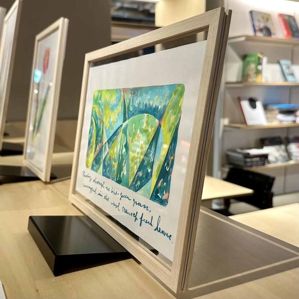 【青山希望：作品】「空想の庭 - ブルーグリーンの茂み」　※2026年3月下旬～4月上旬頃発送予定