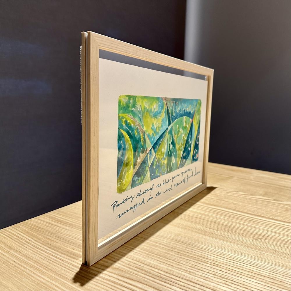 【青山希望：作品】「空想の庭 - ブルーグリーンの茂み」　※2026年3月下旬～4月上旬頃発送予定