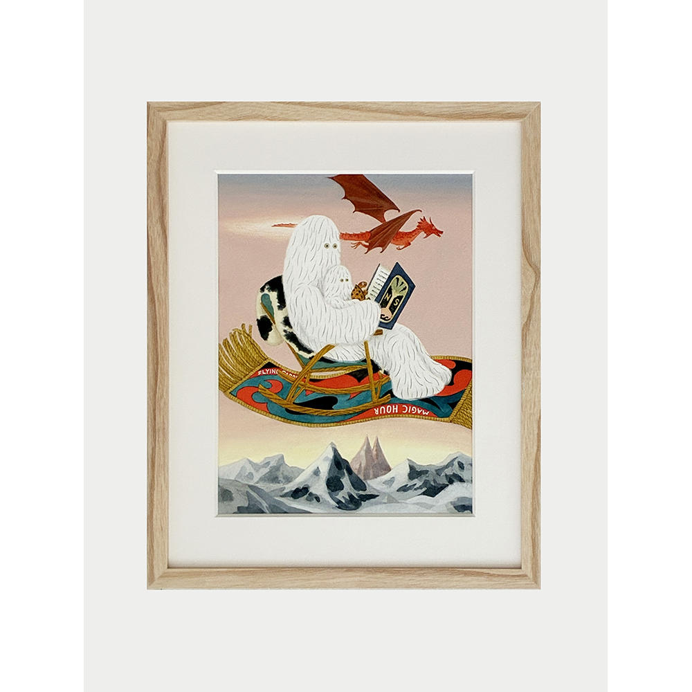 【予約】【小林マキ】原画（額装）Flying Carpet　※4月中旬頃発送予定