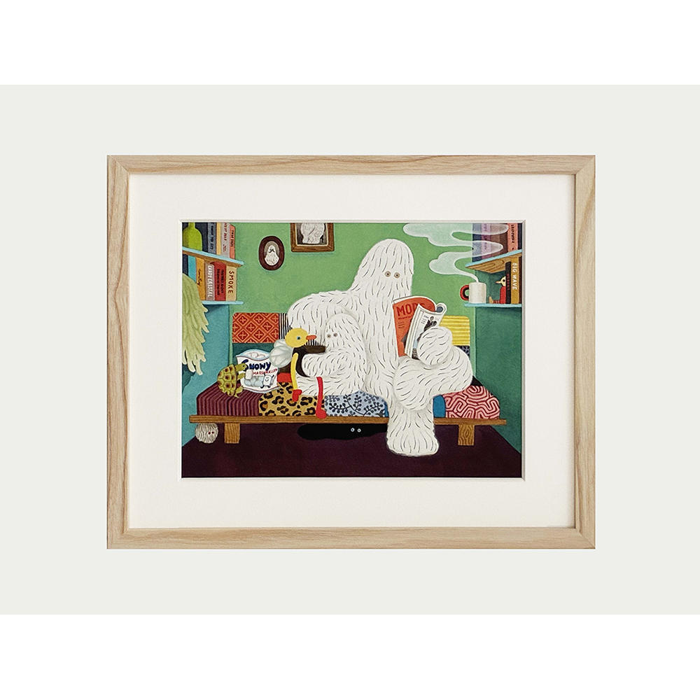 【予約】【小林マキ】原画（額装）Cozy Place　※4月中旬頃発送予定