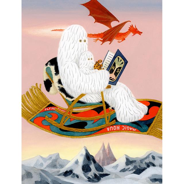 【予約】【小林マキ】原画（額装）Flying Carpet　※4月中旬頃発送予定