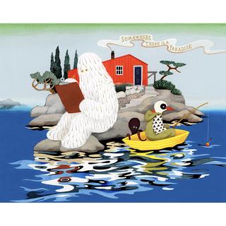 【予約】【小林マキ】原画（額装）Summer House 　※4月中旬頃発送予定