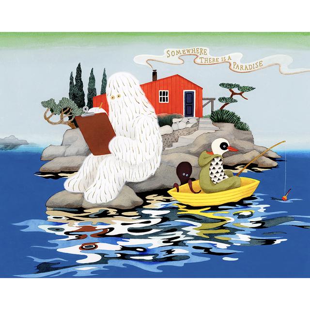 【予約】【小林マキ】原画（額装）Summer House 　※4月中旬頃発送予定