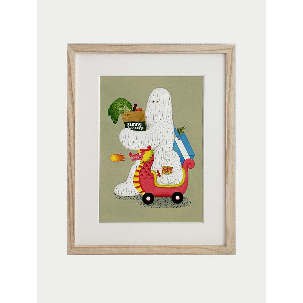 【予約】【小林マキ】原画（額装）Saturday　※4月中旬頃発送予定