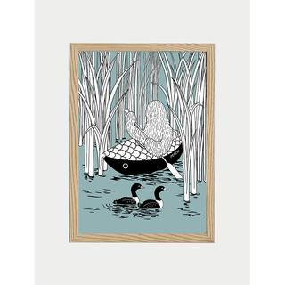 【予約】【小林マキ】ジクレー Marshland (額装)　※4月下旬頃発送予定