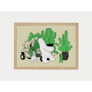 【予約】【小林マキ】ジクレー Green Thumb (額装)　※4月下旬頃発送予定