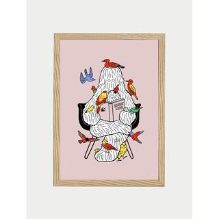 【予約】【小林マキ】ジクレー Weekend (額装)　※4月下旬頃発送予定