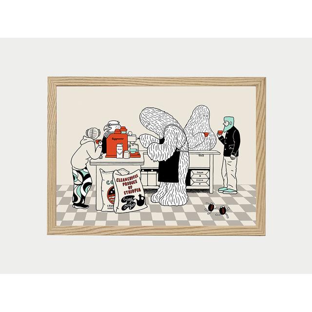 【予約】【小林マキ】ジクレー Café (額装)　※4月下旬頃発送予定