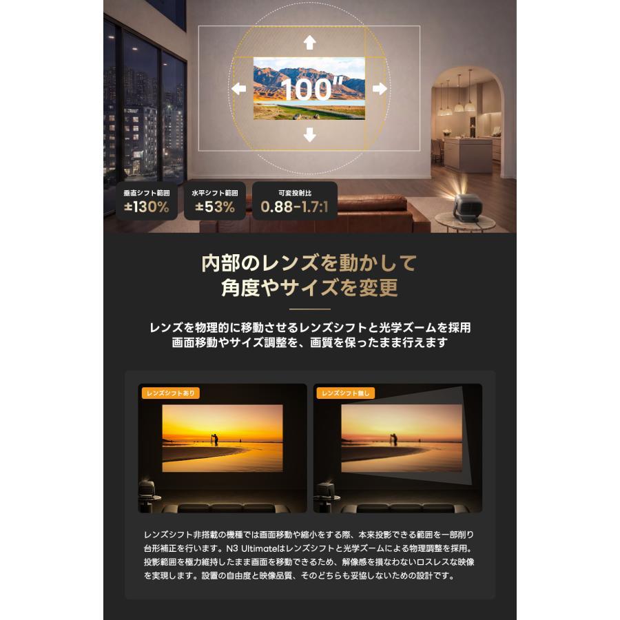 【ご予約受付中特別価格＆特典付】JMGO(ジェイエムゴー)プロジェクターN3 Ultimate