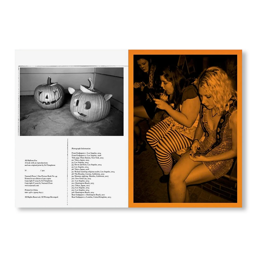 【予約／サイン入りプリント付き】ONE PICTURE BOOK TWO #49: ALL HALLOWS EVE by Ed Templeton（エド・テンプルトン） 写真集　※3月上旬入荷予定