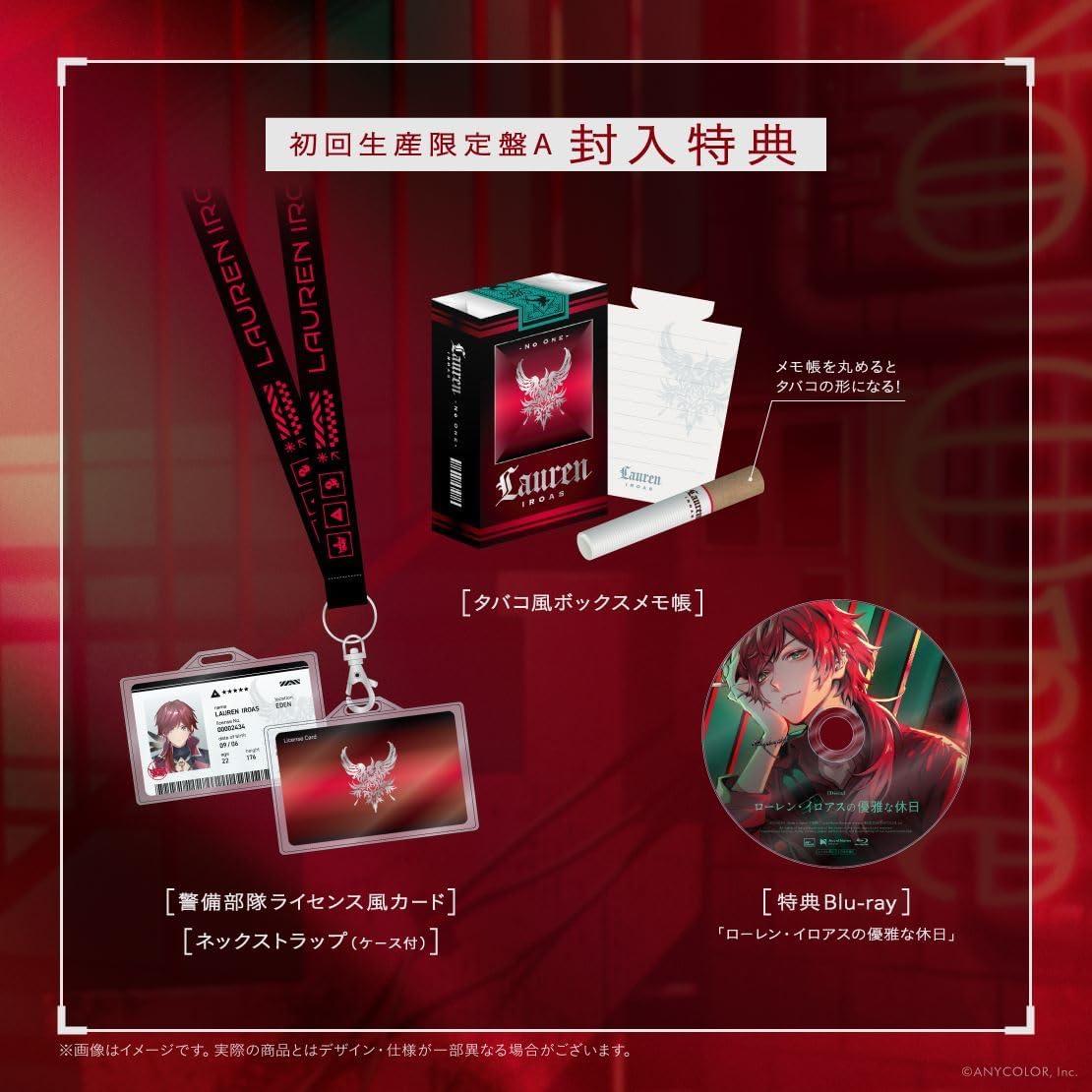 【ポイント5倍・予約】 4/22発売 ローレン・イロアス No One 初回生産限定盤A CD+Blu-ray+グッズ にじさんじ