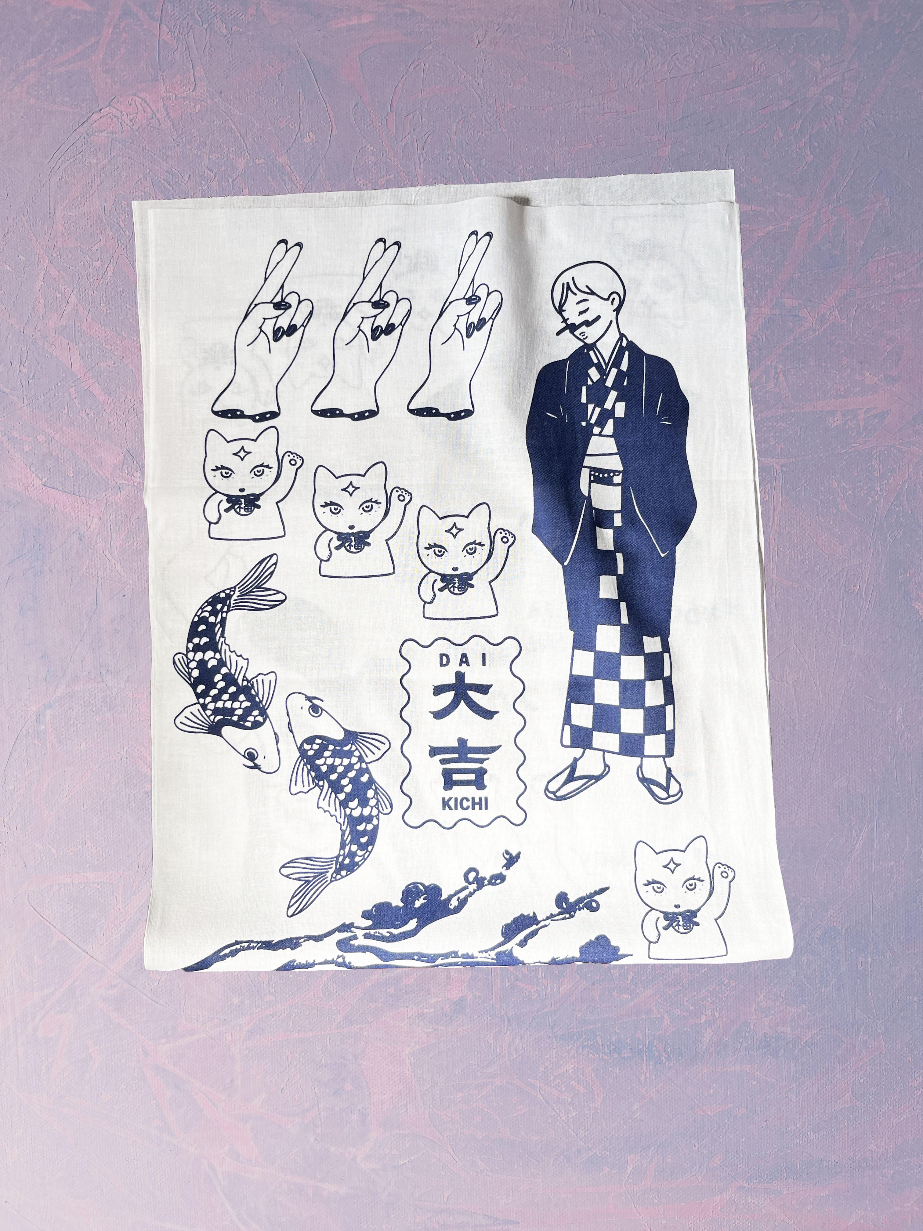 大吉手ぬぐい　際恵理