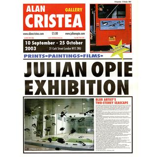 【ジュリアン・オピー】Julian Opie: NEWSPAPER CATALOGUE