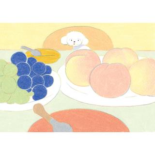 (受注) てらおかなつみのたくさんの犬展 ジークレー L_04 額付 直筆サイン入り