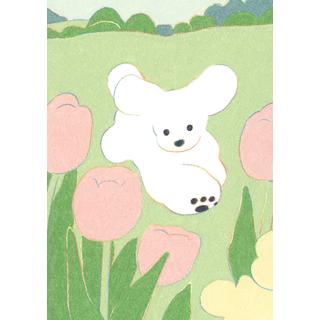 (受注) てらおかなつみのたくさんの犬展 ジークレー L_06 額付 直筆サイン入り