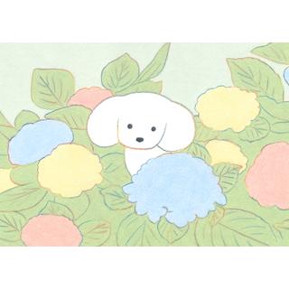 (受注) てらおかなつみのたくさんの犬展 ジークレー L_07 額付 直筆サイン入り