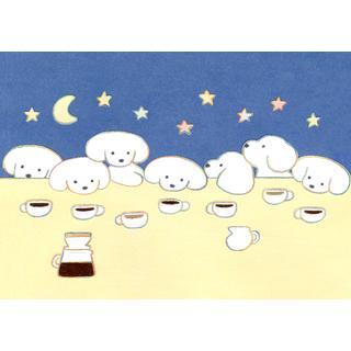 (受注) てらおかなつみのたくさんの犬展 ジークレー L_13 額付 直筆サイン入り