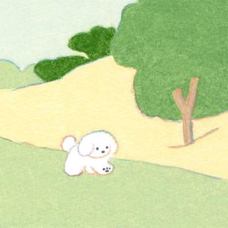 (受注) てらおかなつみのたくさんの犬展 ジークレー S_04 額付 直筆サイン入り