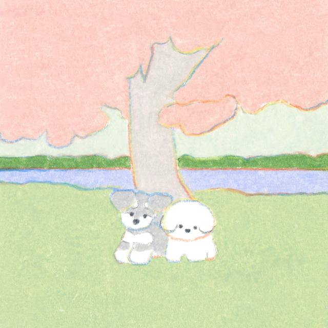 (受注) てらおかなつみのたくさんの犬展 ジークレー S_05 額付 直筆サイン入り