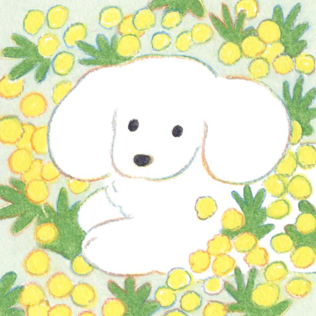 (受注) てらおかなつみのたくさんの犬展 ジークレー S_06 額付 直筆サイン入り