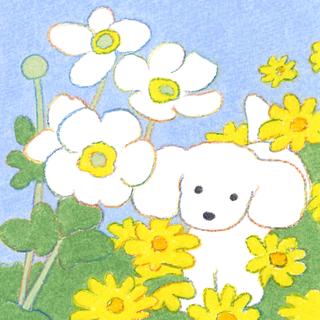 (受注) てらおかなつみのたくさんの犬展 ジークレー S_09 額付 直筆サイン入り