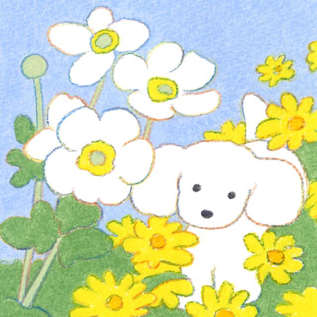 (受注) てらおかなつみのたくさんの犬展 ジークレー S_09 額付 直筆サイン入り