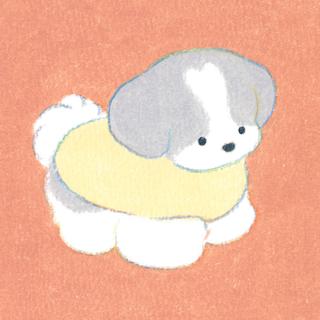 (受注) てらおかなつみのたくさんの犬展 ジークレー S_10 額付 直筆サイン入り