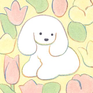 (受注) てらおかなつみのたくさんの犬展 ジークレー S_14 額付 直筆サイン入り