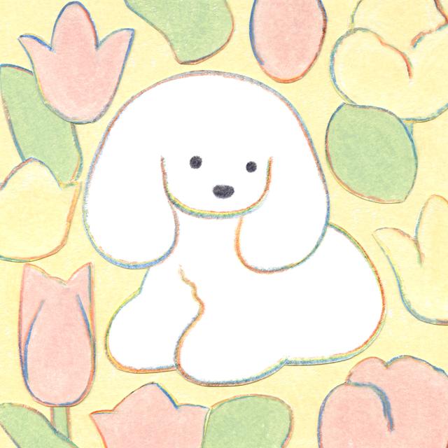 (受注) てらおかなつみのたくさんの犬展 ジークレー S_14 額付 直筆サイン入り