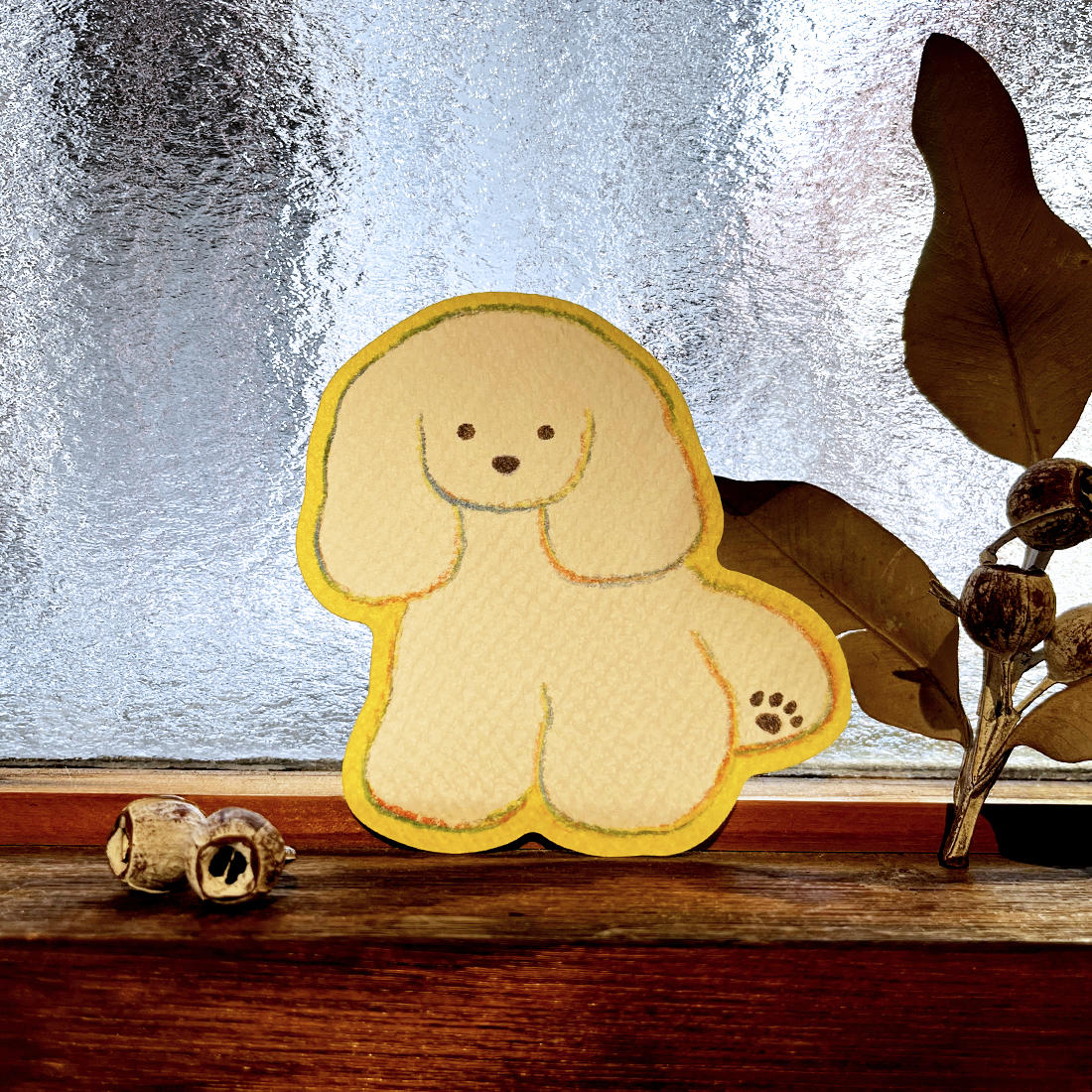 てらおかなつみのたくさんの犬展 ダイカットカードA