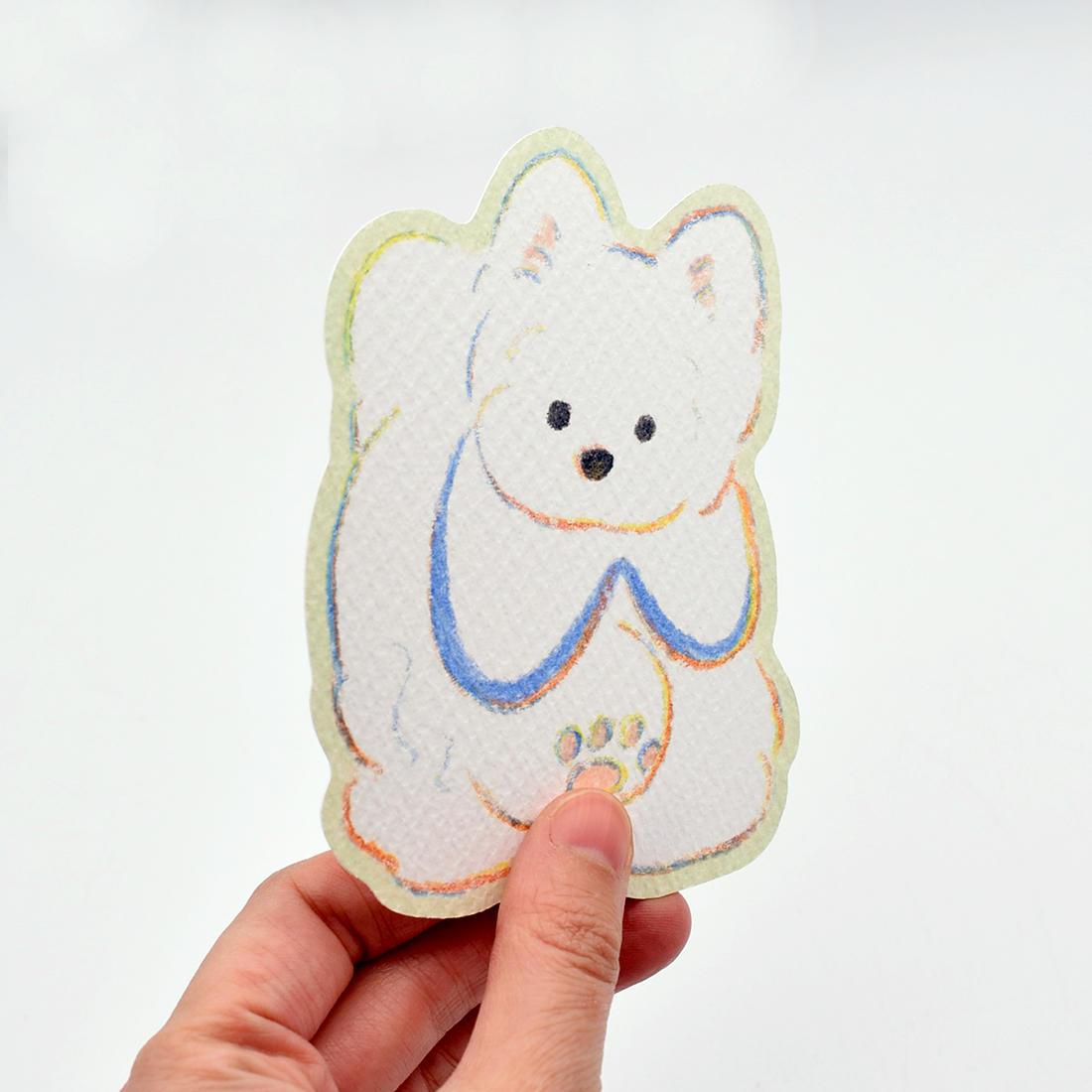 てらおかなつみのたくさんの犬展 ダイカットカードB