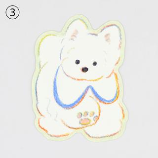 てらおかなつみのたくさんの犬展 ダイカットカードB