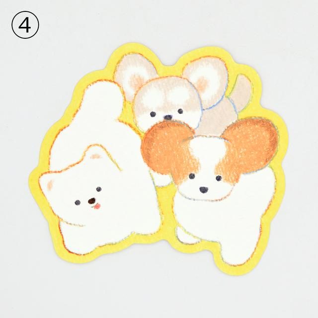 てらおかなつみのたくさんの犬展 ダイカットカードD