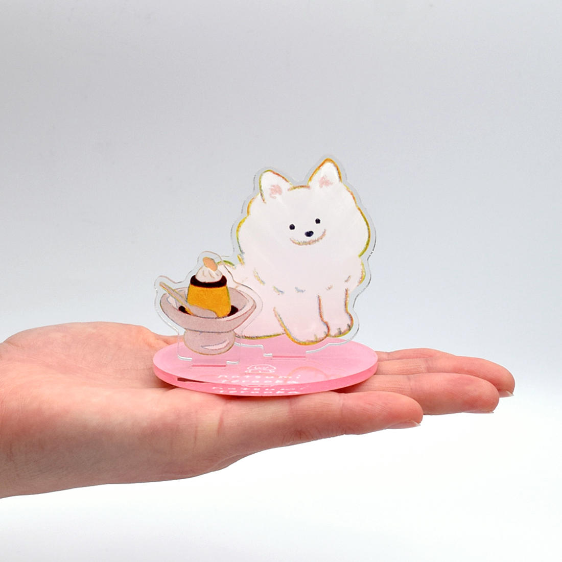 てらおかなつみのたくさんの犬展 アクリルスタンド ピンク