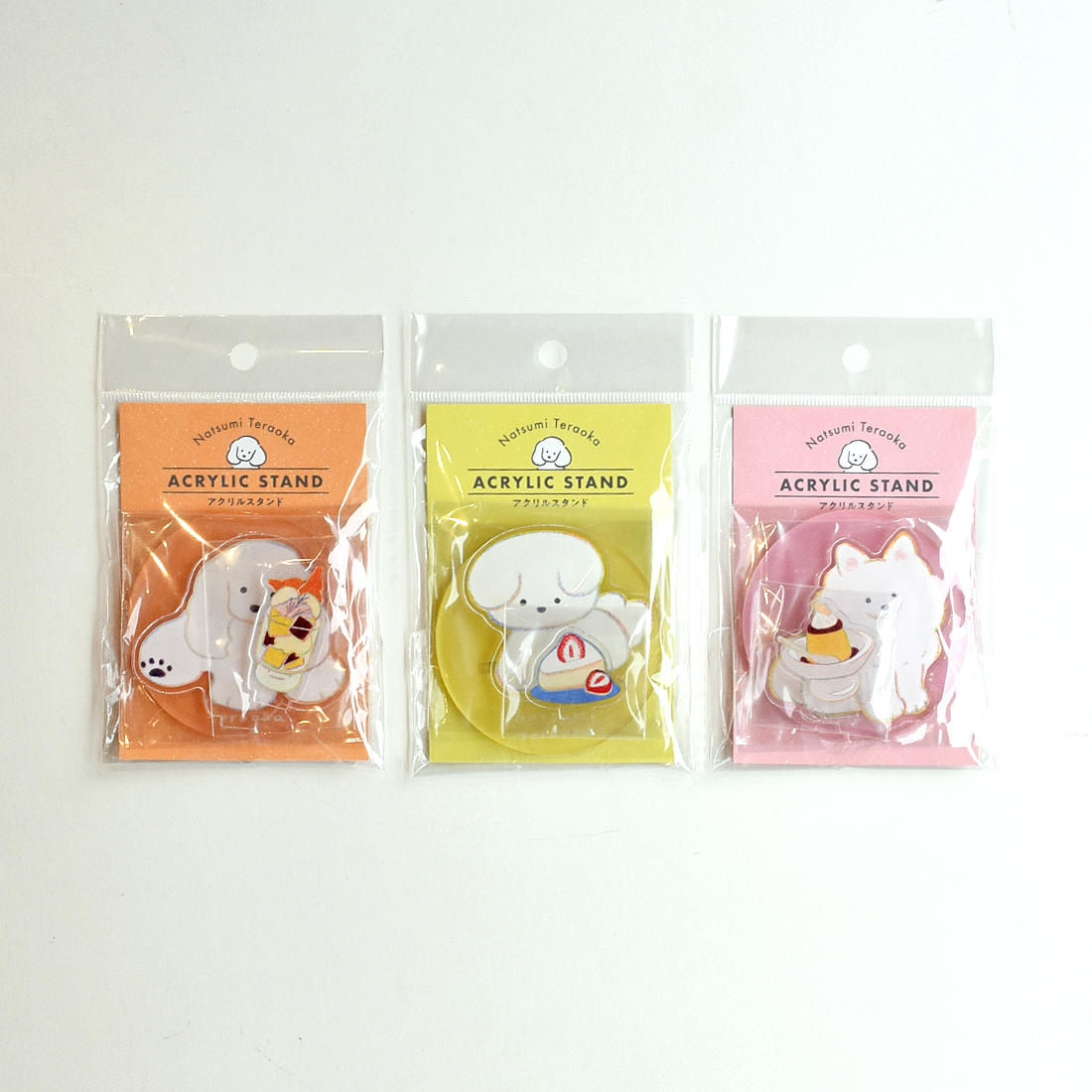 てらおかなつみのたくさんの犬展 アクリルスタンド ピンク