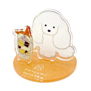 てらおかなつみのたくさんの犬展 アクリルスタンド オレンジ