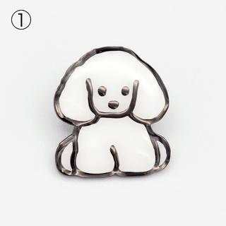 てらおかなつみのたくさんの犬展 ピンバッジ L-1