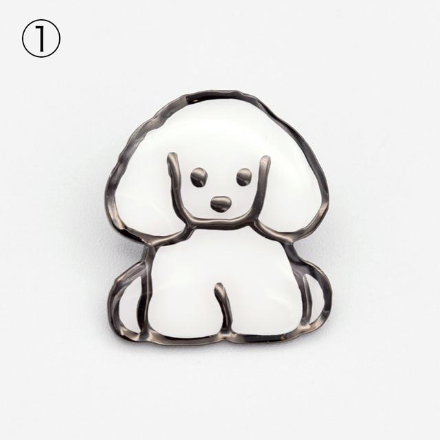 てらおかなつみのたくさんの犬展 ピンバッジ L-1