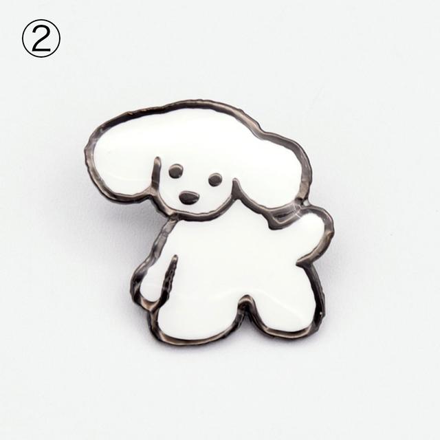 てらおかなつみのたくさんの犬展 ピンバッジ L-2