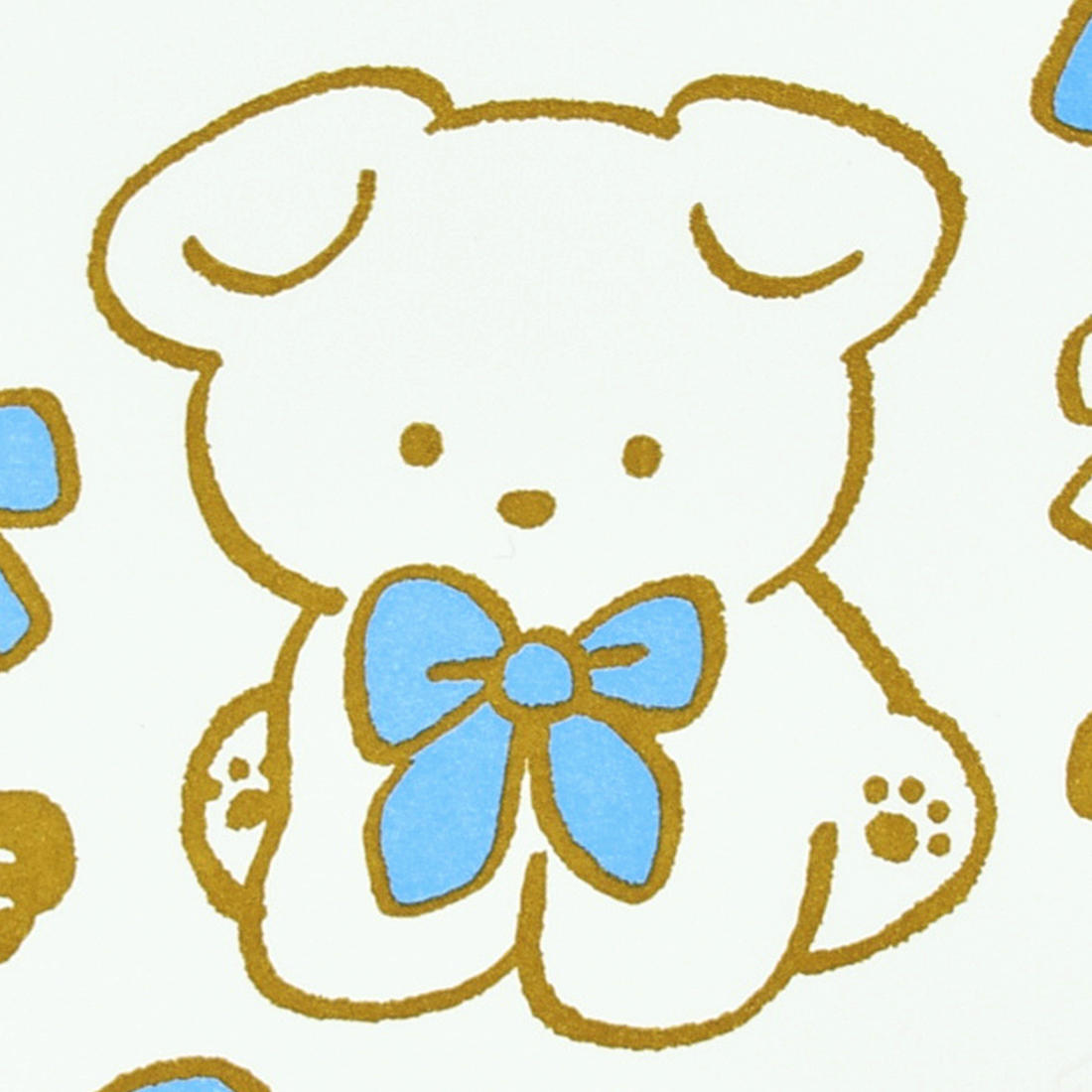 てらおかなつみのたくさんの犬展 活版アート 「リボン」