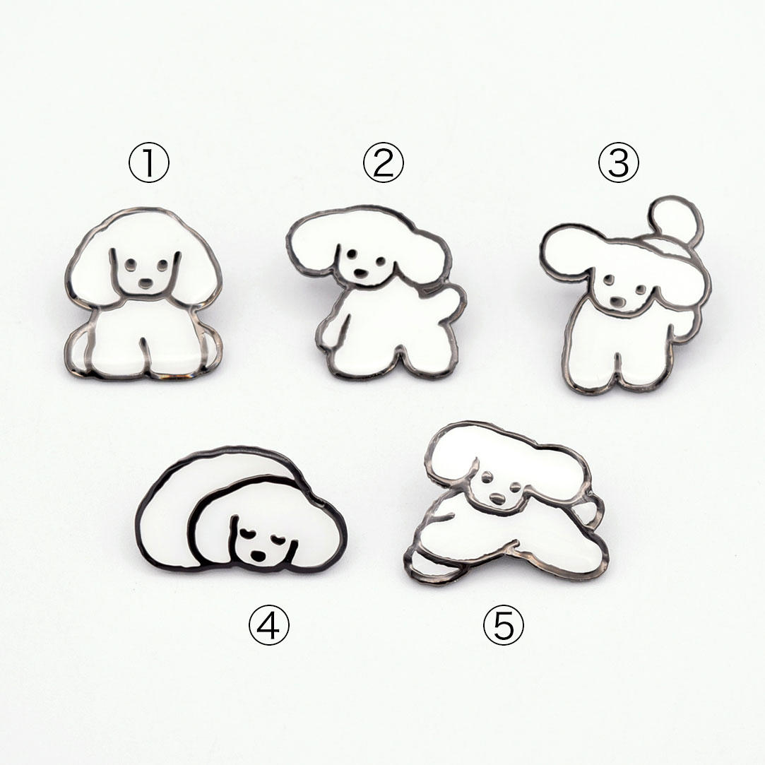 てらおかなつみのたくさんの犬展 ピンバッジ L-2