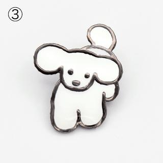 てらおかなつみのたくさんの犬展 ピンバッジ L-3