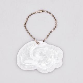 てらおかなつみのたくさんの犬展 犬の反射板キーホルダー 白