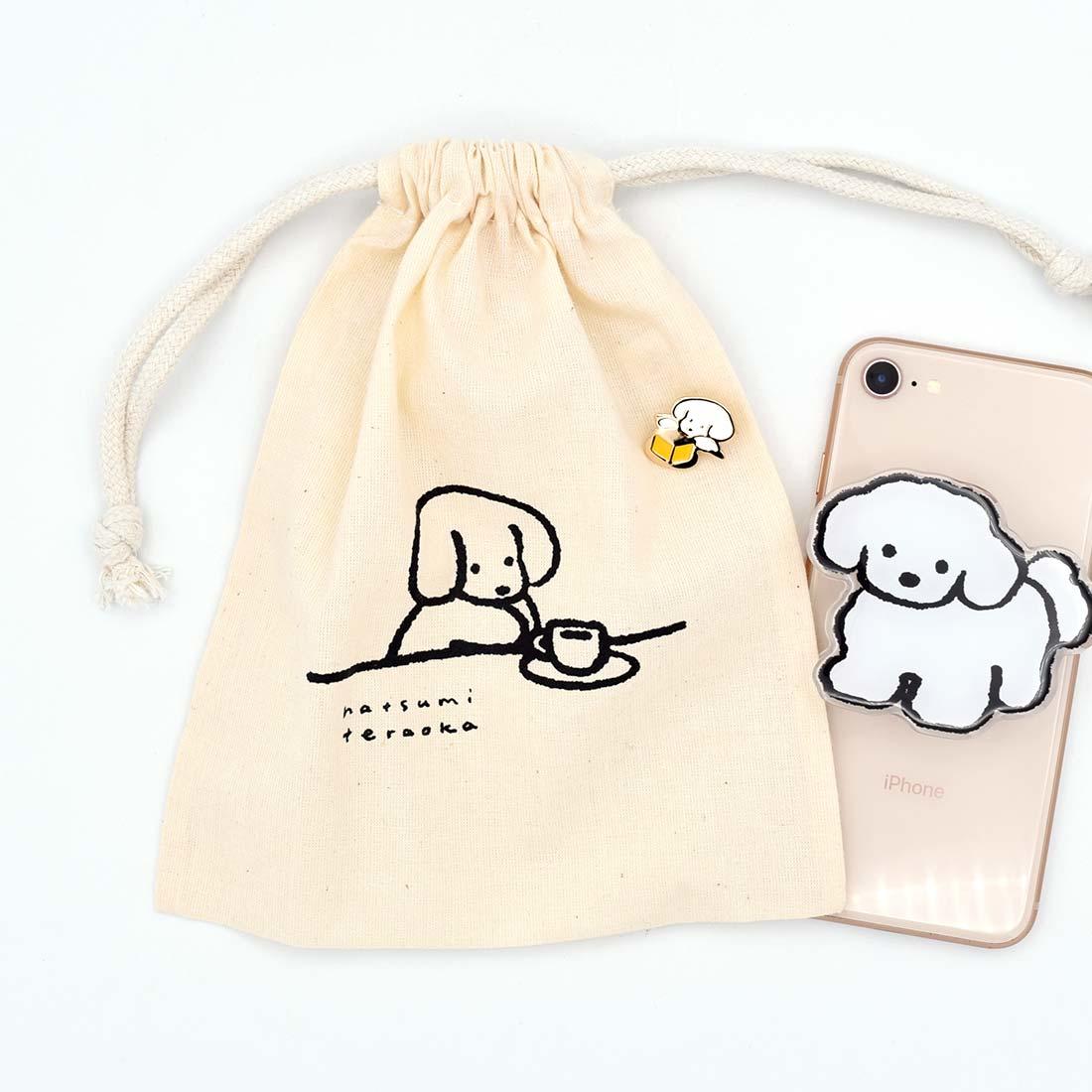 てらおかなつみのたくさんの犬展 犬の巾着