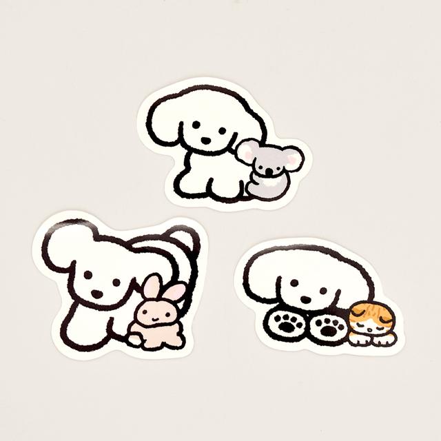 てらおかなつみのたくさんの犬展 シールセット ３枚セット