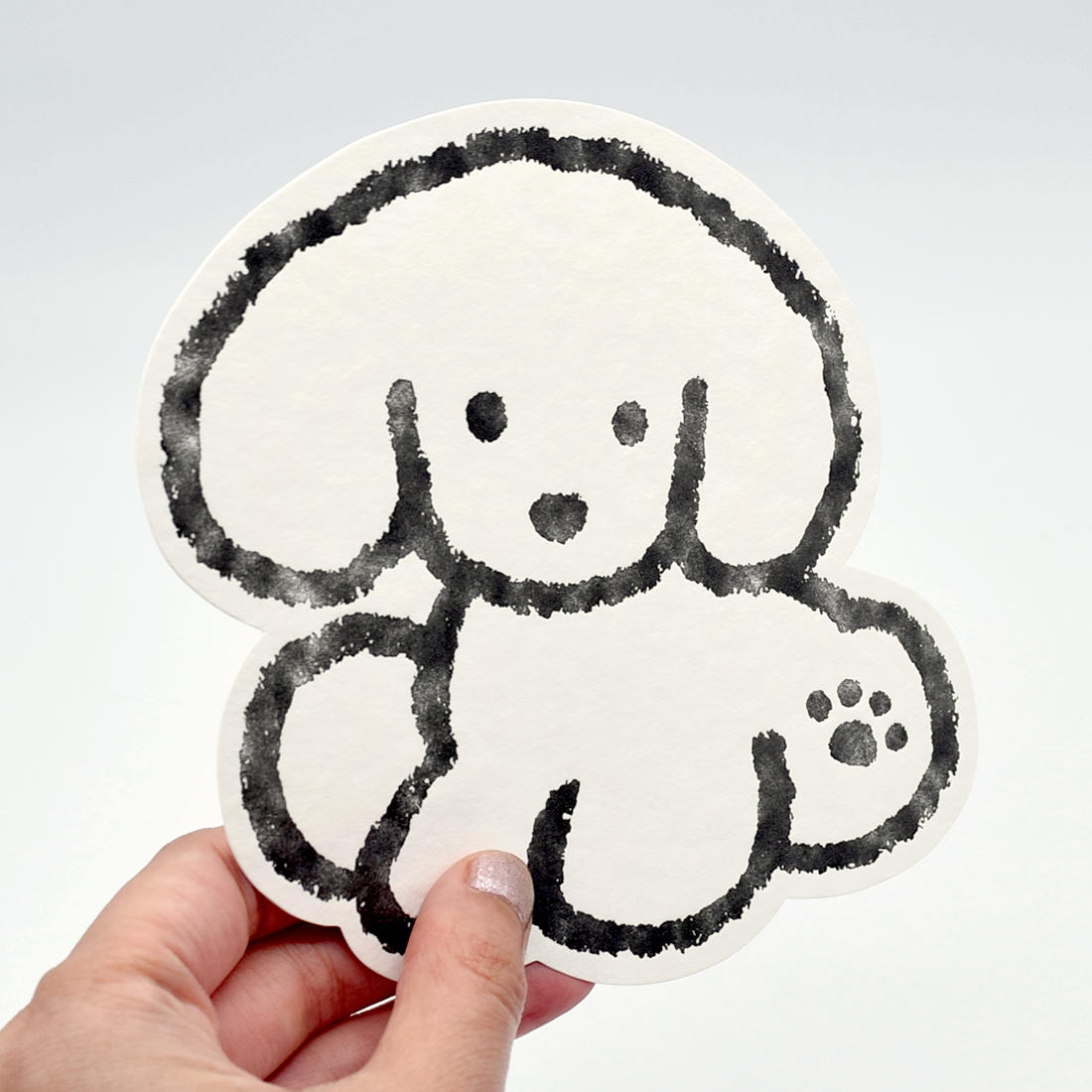 てらおかなつみのたくさんの犬展 活版印刷 犬のポストカード