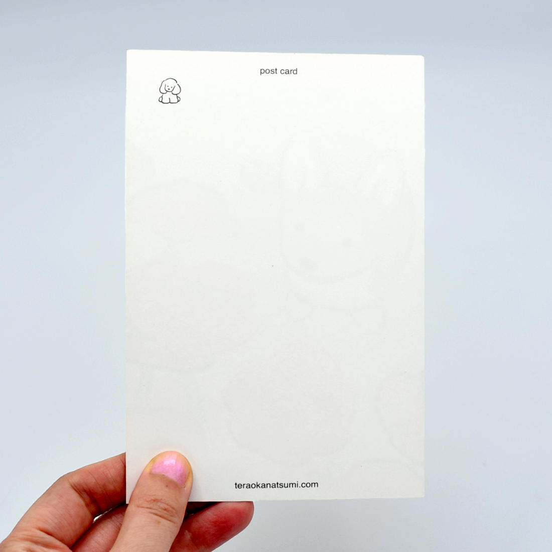 てらおかなつみのたくさんの犬展 犬と春の花の絵のポストカードセット