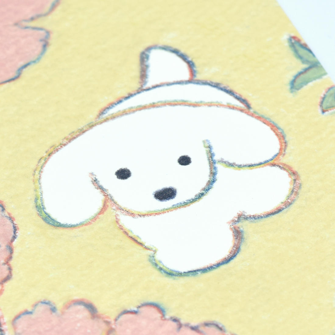 てらおかなつみのたくさんの犬展 犬と春の花の絵のポストカードセット