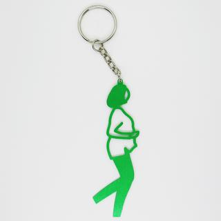 【ジュリアン・オピー】Julian Opie YASMIN Keyrings - 全6色　メタルキーリング
