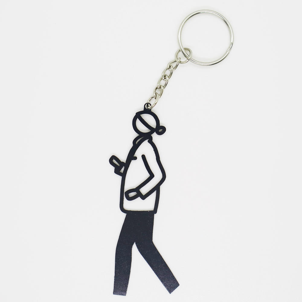 【ジュリアン・オピー】Julian Opie PAUL Keyrings - 全6色　メタルキーリング